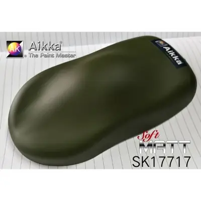 AIKKA PU PAINT 4:1 SK17717 ARMY GREEN e1Liter With PU HARDENER e250ML
