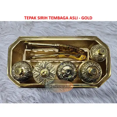 Tepak Sirih Tembaga Hiasan Pengantin Tepak Tradisional