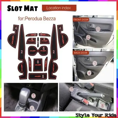 Interior Slot Mat Perodua Bezza