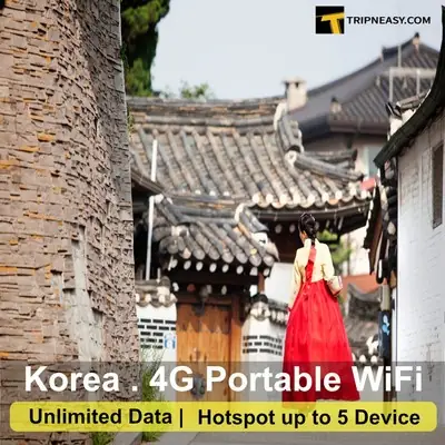 Tripneasy ROAMING MAN Portable WiFi Rental - [Korea] - Premium Package 4G High Speed Data