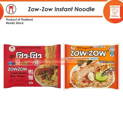 Zow-Zow Duck Tom Yum Flavour Instant Noodles Zow Thailand