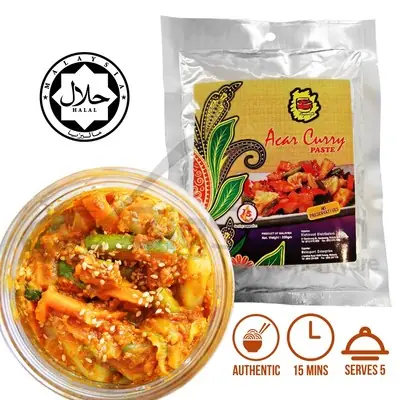 [HALAL] Little Nyonya - Acar Curry Paste 250g 娘惹阿杂即酱料 Pes Acar Authentic Taste Penang Food No Preservative No Flavouring
