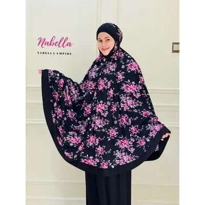 Telekung Solat Printed Nabella /Kain sembahyang, kain print