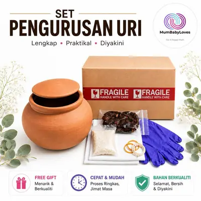 🔥SET PENGURUSAN URI BAYI / ADA LUBANG 🔥FREE GIFT🎁🎁REFUNDkalauPECAH