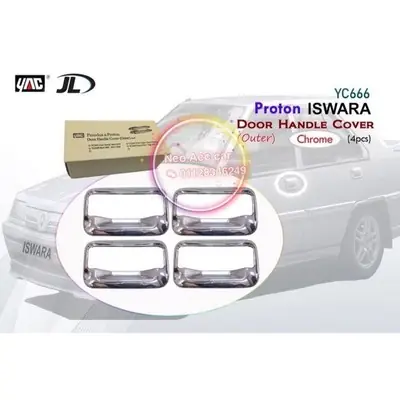 Proton saga iswara lmst 1994-2007 door handle boel trim cover chrome set