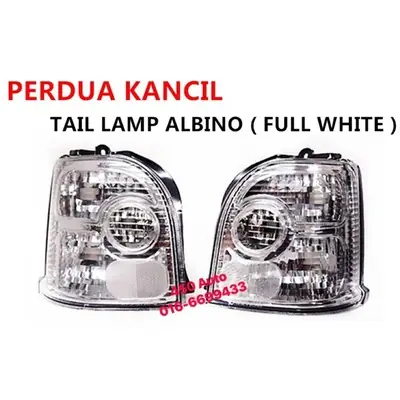 KANCIL BARU 02 UP TAIL LAMP ALBINO SET // TAILLAMP FULL CLEAR LAMPU ALBINO FULL WHITE LAMPU BELAKANG 2002 03 2003