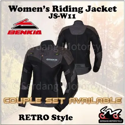 BENKIA JS-W11 Women Riding Jacket Jaket Wanita Lady Female Bike Motor Keselamatan Jacket Perempuan Couple