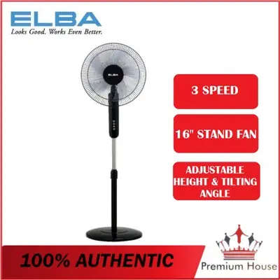 TOSHIBA 16" 5 BLADES STAND FAN F-LSA10(W)MY / ELBA ESF-J1656(BK) 16 INCH 5 BLADES STAND FAN / MIDEA MF-16FS23C MF-16FS10