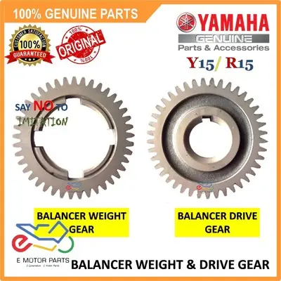 Y15 Y15Z Y15ZR YSUKU T150 FZ150 ENGINE BALANCER DRIVE WEIGHT GEAR [100% ORIGINAL YAMAHA]- BK6-E1531-00 BK6-E1536-00