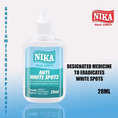 Nika Anti-White Spots/White Spot Disease/白点药水/白点病/Fish Medicine/Ubat Ikan Penyakit Bintik Putih
