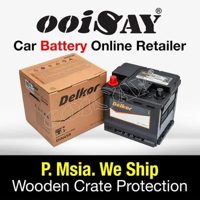 DELKOR DIN45R (MF) - 45AH - CCA 410 - Car Battery - HYUNDAI IONIQ Hybrid