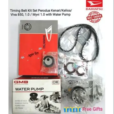 Timing Belt Kit Set Perodua Kelisa,Kenari 1.0,Myvi 1.0,Viva 850/1.0 (111YU25) + Water Pump (GWD-40A, GWD-41A,GWD-51)