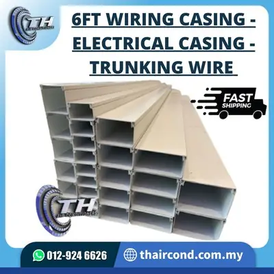 6FT WIRING CASING - ELECTRICAL CASING - TRUNKING WIRE - CASING ELEKTIK