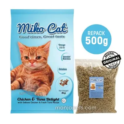 [READY STOCK] Miko Cat Food Chicken & Tuna Delight, 500g (REPACK)