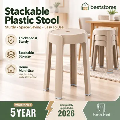 Plastic Stool 8594 Kerusi Pendek Plastik