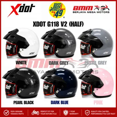 Xdot g118 Helmet with Clear Visor with Sirim 100 Original 3 Colour Available