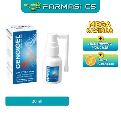 GENGIGEL Hyaluronic acid Gingival SPRAY 20ml EXP:10/2028 [ Farmasi CS ]
