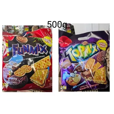 Halal*MUNCH'Y Funmix/Topmix Value Pack Mix Biscuits*500g