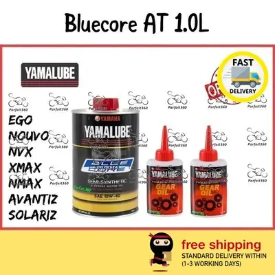 ❗️NEW STOCK❗️YAMALUBE SEMI 10W40 AT Bluecore Blue Core Scooter Motorcycle Engine Oil / Minyak Hitam Enjin 100% HLY