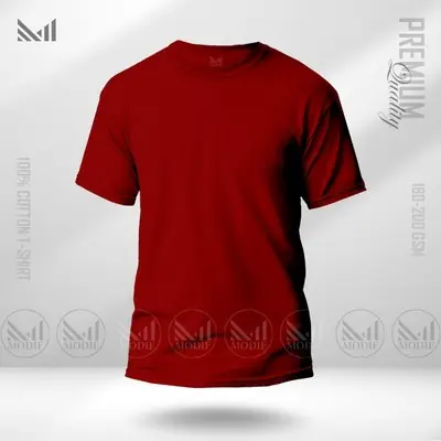 Maroon plain t-shirt Soft style Unisex Baju Maroon Kosong baju tshirt lelaki perempuan