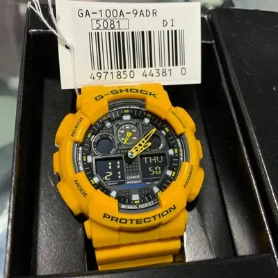 Casio G-Shock Bumblebee Digital Analogue GA-100A-9