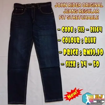 JOHN RIDER ORIGINAL JEANS REGULAR FIT STRETCHABLE 512-21164