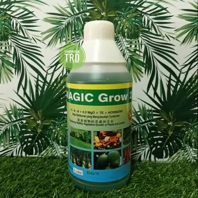 Botol 1ltr MAGIC GROW 25 AGR Smart 11-8-6+0.2 MgO+TE+Hormone Baja Foliar Menyuburkan Pertumbuhan Tanaman Ready Stock.