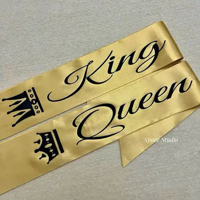 King & Queen/Selempang King & Queen / Party Item
