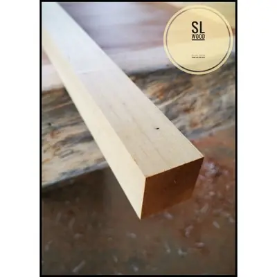 70(T)mm × 70(W)mm = 3'(L)Feet Chengal Solid Wood Timber Smooth Finish Kayu Chengal