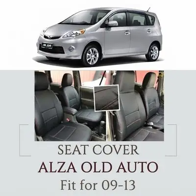 PERODUA ALZA OLD 2009-2013YEAR AUTO WITH ARMREST FULL SET CAR SEAT COVER