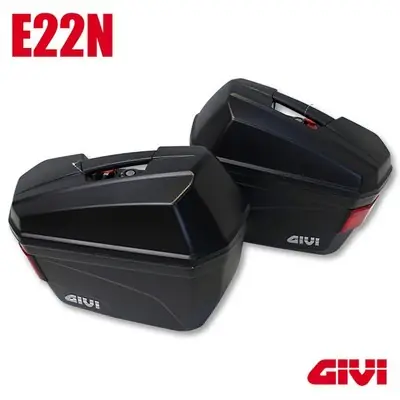 GIVI BOX (E22N- 22ltr. / E22-S_OR) Monokey Side Box Black
