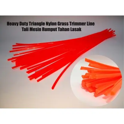 Heavy Duty Triangle 💎 Shape Nylon Grass Trimmer Line / Tali Mesin Rumput Segi Tiga Tahan Lasak