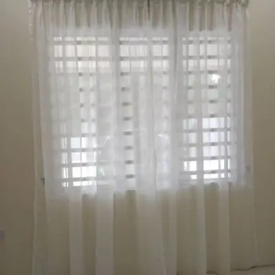 Kain jarang untuk langsir / kain langsir jarang belum jahit / fabric sheer