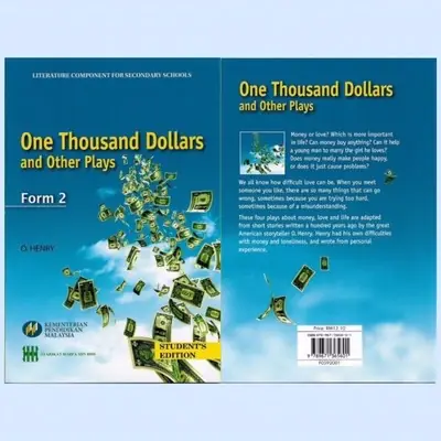Buku Teks Komsas One Thousand Dollars And Other Plays Form 2 Literature Component Textbook