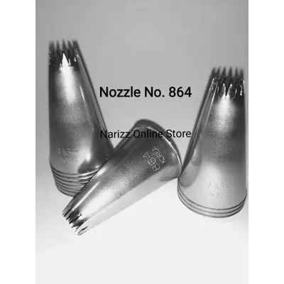 Nozzle No: 823/854/856/864/809/1M/4B/16/6B - Cake/Cookies/Cream Puff Deco