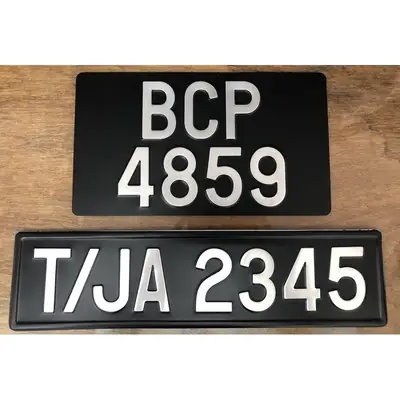 Embossed Car Number Plate [Lorry Type]