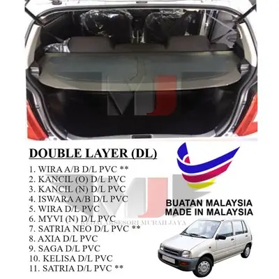 100% Buatan Malaysia PERODUA Kancil (OLD) Double Layer (DL) PVC Rear Speakerboard Papan speaker ( Speaker Board ) [1Unit