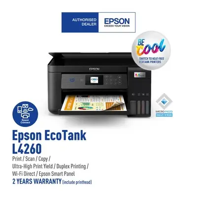 Epson L4260 EcoTank A4 Wi-Fi Duplex All-in-One Ink Tank Printer (Replacement for L4160)