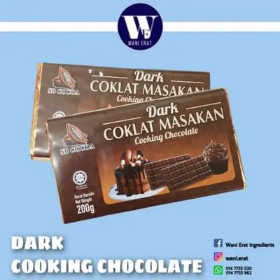 DARK COOKING CHOCOLATE / COKLAT MASAKAN [200GM]