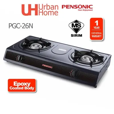 Pensonic/Milux Gas Cooker 2 Burner Stove PGC-26N / GC1090 / YS-3030 / YS-023 / CGS-S1252SS