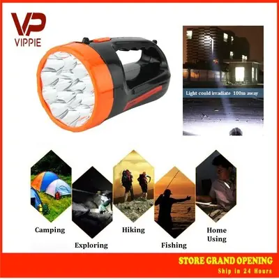 VIPPIE Portable Rechargeable LED Torch Light