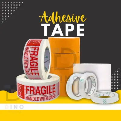 Tape packing tape cellophane yellow tape transparent tape salotape fragile tape 胶纸 胶带 膠纸