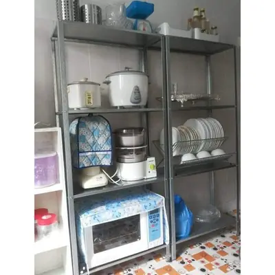 rak dapur 4 tingkat besi ikea