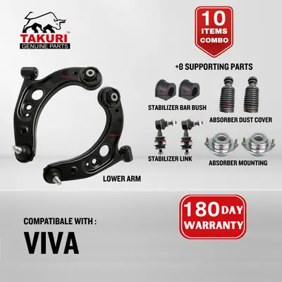 TAKURI PERODUA VIVA FRONT LOWER ARM STABILIZER LINK ABSORBER MOUNTING SUSPENSION ARM COMBO SET