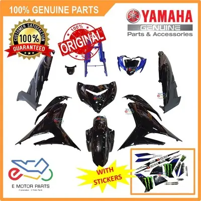 Y15 MONSTER BODY SET Y15 V2 COVER SET MONSTER ENERGY B17A BODY SET WITH STICKER [100% ORIGINAL YAMAHA] - B17-F0000-70-P4