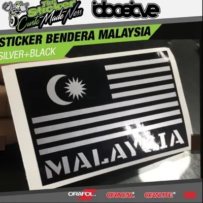 MALAYSIA FLAG STICKER / BENDERA MALAYSIA STIKER PATCH 3 inch / helmet / tactical