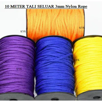 10m/lot Tali Seluar 3mmTrack Pants Drawstring | 3mm Sewing Cord for Sports Pants Tali Ikat Seluar Sukan Jahit Pinggang