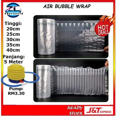 Air Buble Wrap Bag Packing Packaging barang mudah pecah Bubble Parcel Murah Paking Roll Plastik Bungkus Balut Bungkusan