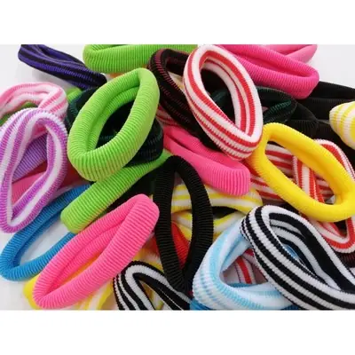 1pc Getah Rambut Hitam Hair Ties Rubber Ponytail Holders Hair Bands Hair Tie Getah Rambut Pengikat Rambut Warna