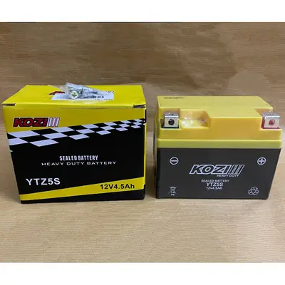 KOZI SEALED BATTERY MOTOR YTZ5S BATERI MOTOSIKAL [Y15 ZR / LC135 / EX5 / WAVE / KRISS / RS150 / LAGENDA  SRL...]